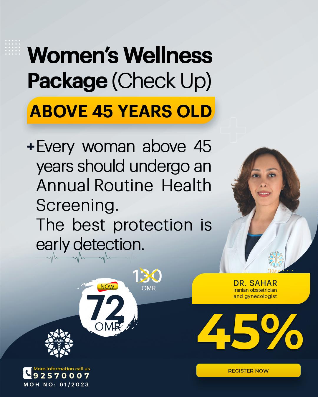 Women’s Wellness Package (Check Up)